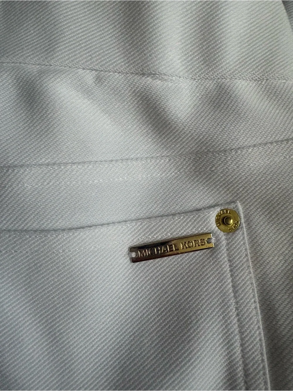 Michael Kors White Stretch Pants